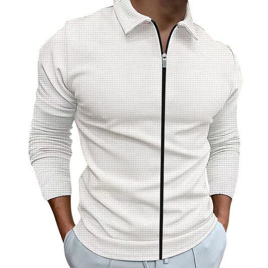 Chemise casual à fermeture éclair pour homme