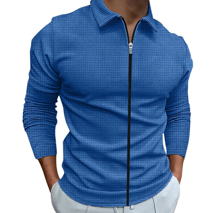 Chemise casual à fermeture éclair pour homme