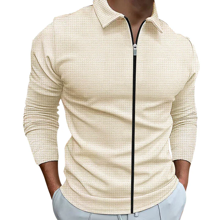 Chemise casual à fermeture éclair pour homme