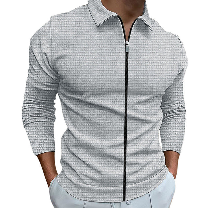 Chemise casual à fermeture éclair pour homme
