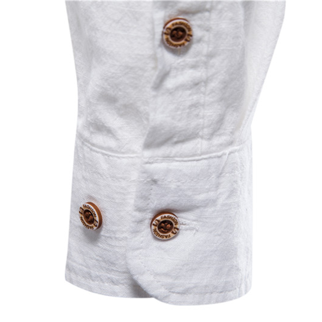Chemise d'automne pour homme à manches longues au design classique
