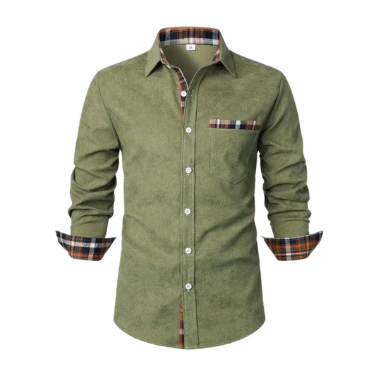 Chemise décontractée à manches longues pour homme