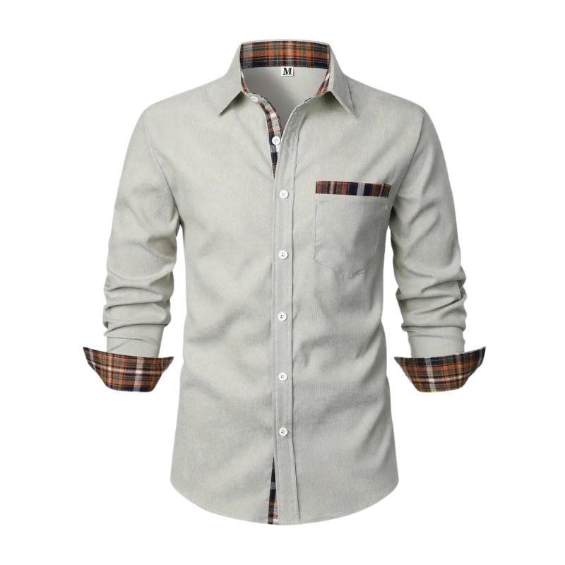 Chemise décontractée à manches longues pour homme