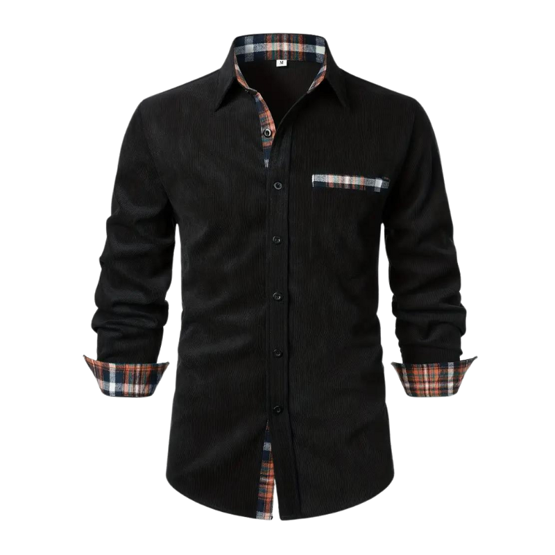 Chemise décontractée à manches longues pour homme