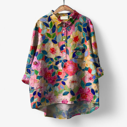 Chemise élégante pour femme à motif graphique