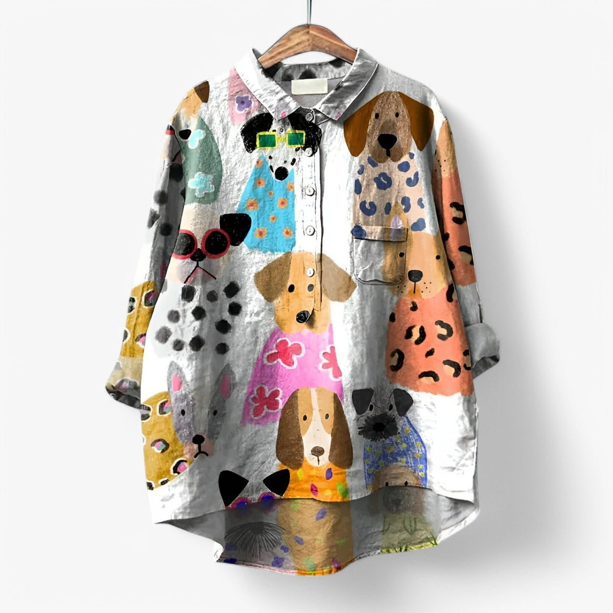 Chemise élégante pour femme à motif graphique