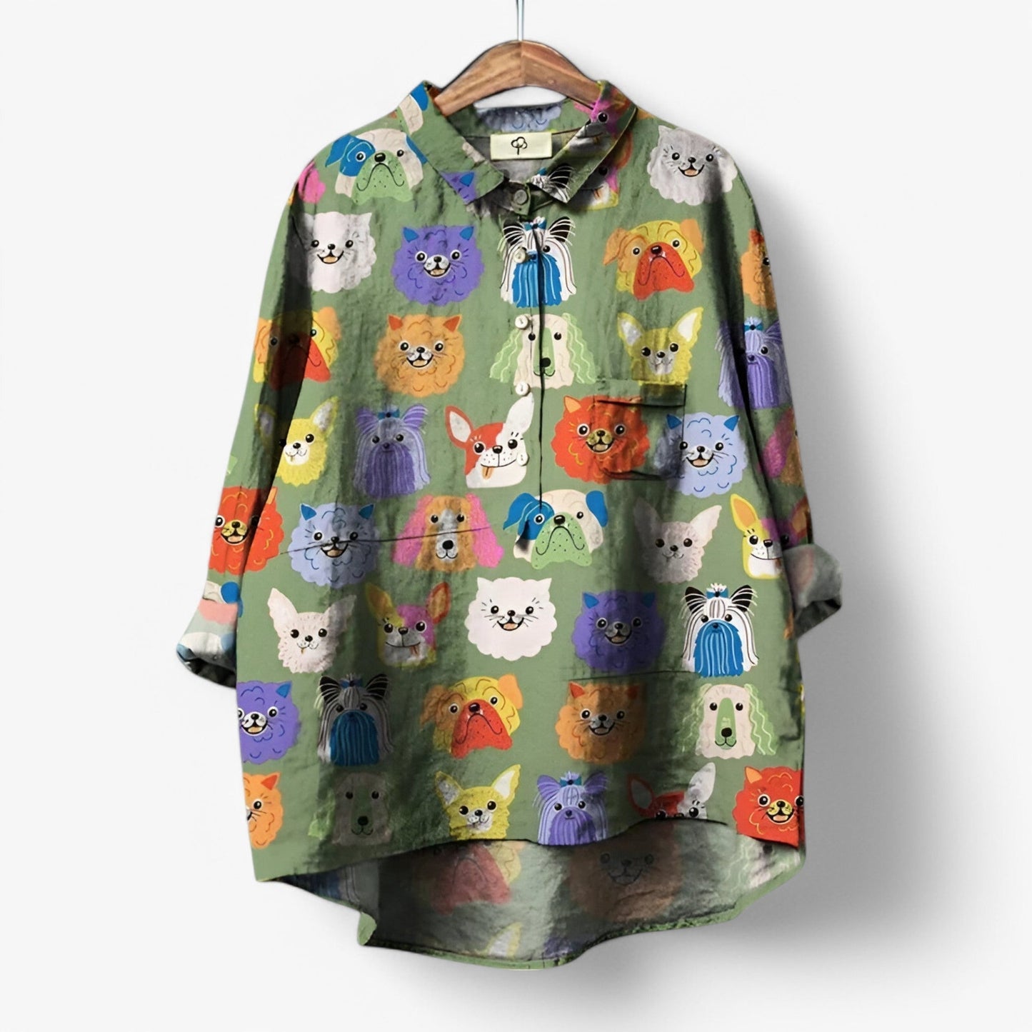 Chemise élégante pour femme à motif graphique