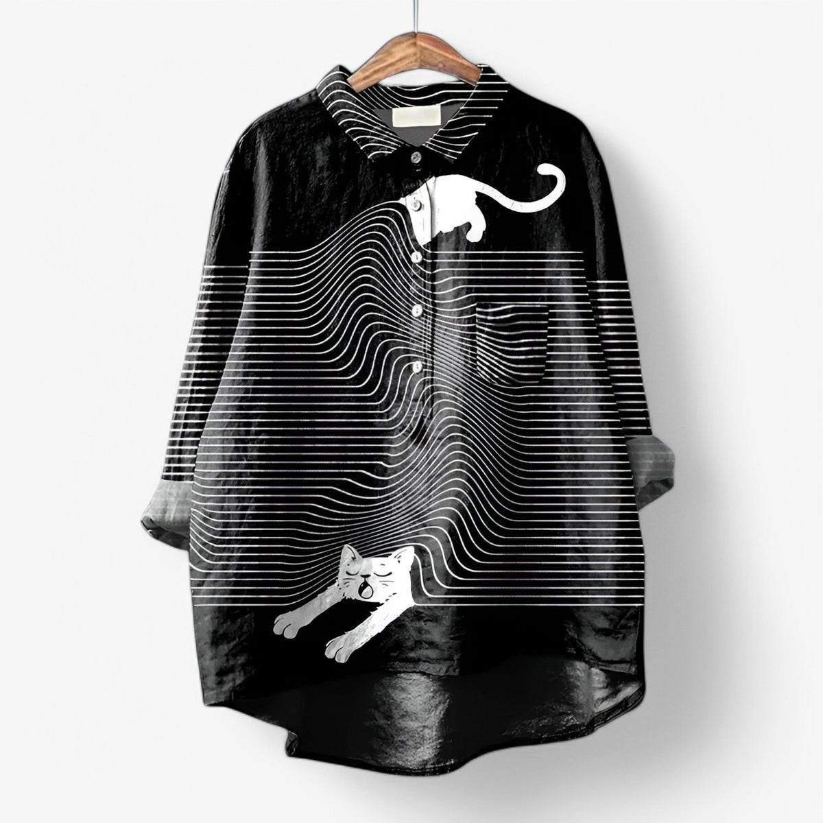 Chemise élégante pour femme à motif graphique