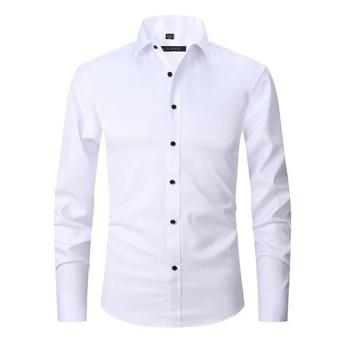 Chemise élégante pour homme infroissable à boutons