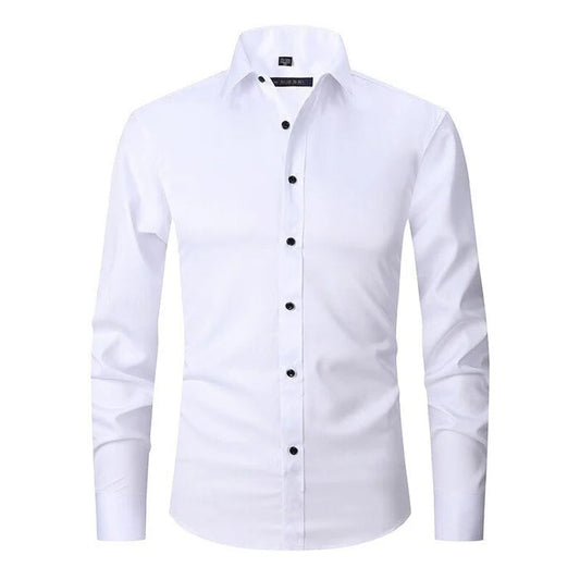 Chemise élégante pour homme infroissable à boutons