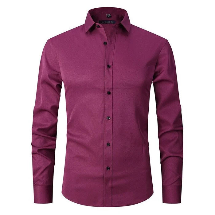 Chemise élégante pour homme infroissable à boutons