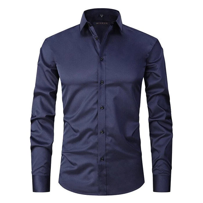 Chemise élégante pour homme infroissable à boutons