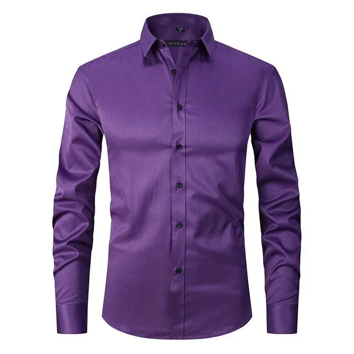 Chemise élégante pour homme infroissable à boutons