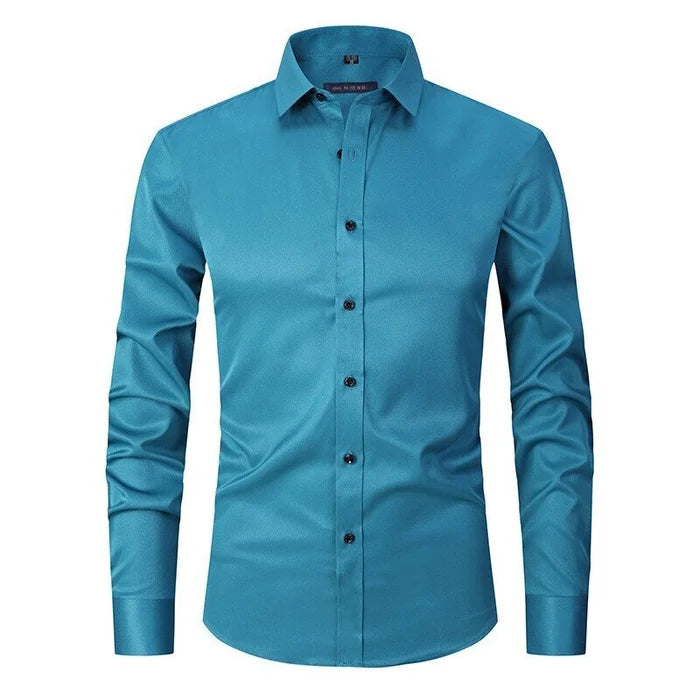Chemise élégante pour homme infroissable à boutons