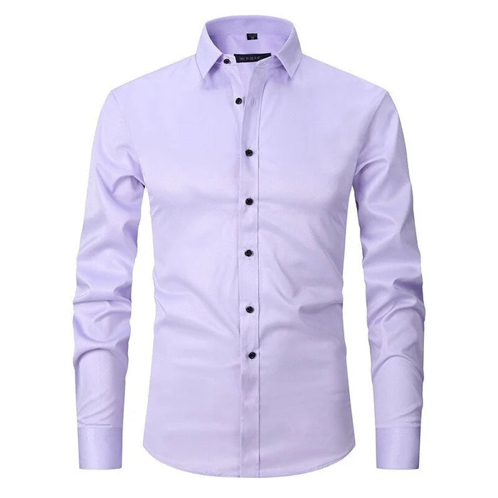 Chemise élégante pour homme infroissable à boutons