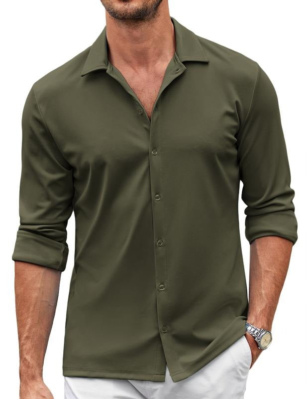 Chemise habillée extensible pour homme