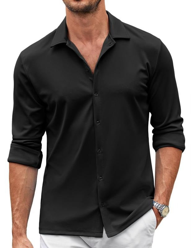 Chemise habillée extensible pour homme