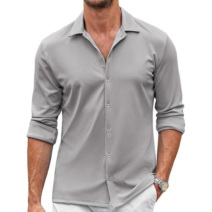 Chemise habillée extensible pour homme