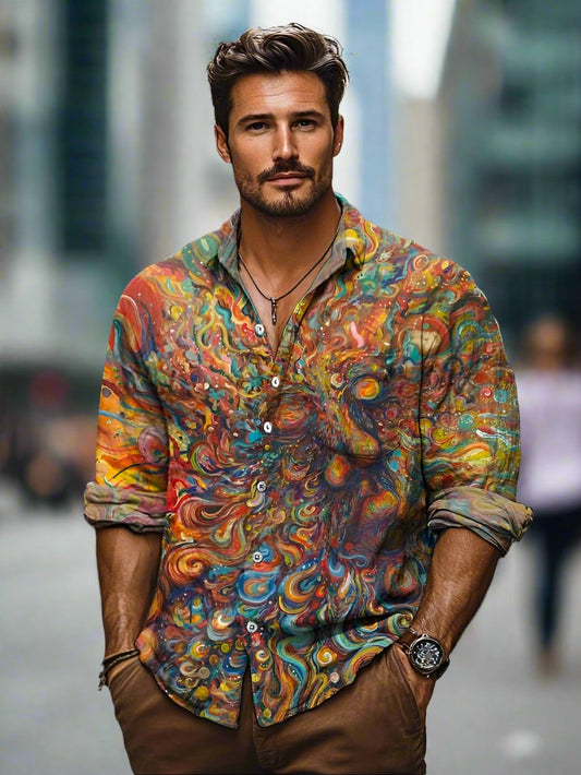 Chemise homme colorée pour l'été