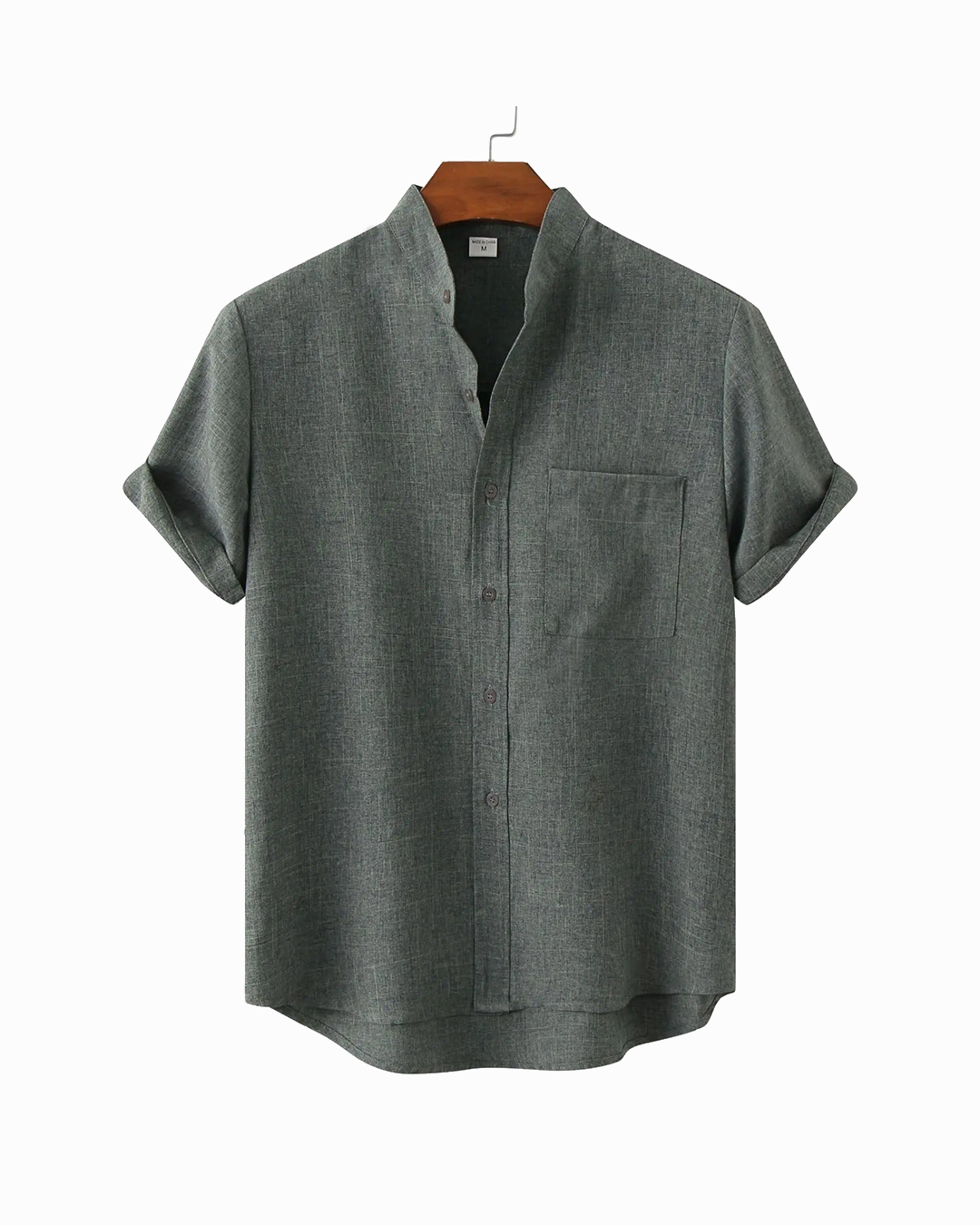 Chemise homme manches courtes d'été à boutons