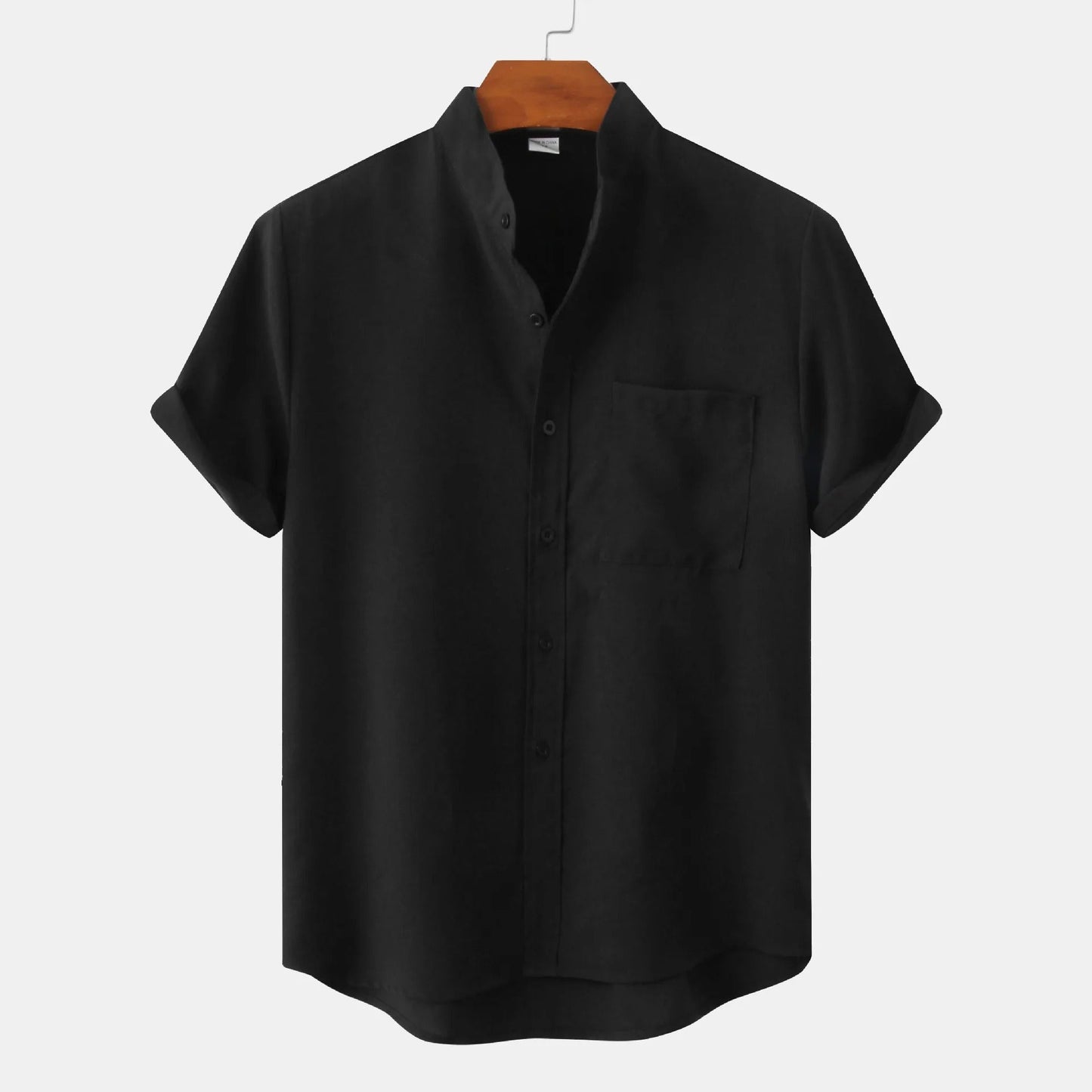 Chemise homme manches courtes d'été à boutons