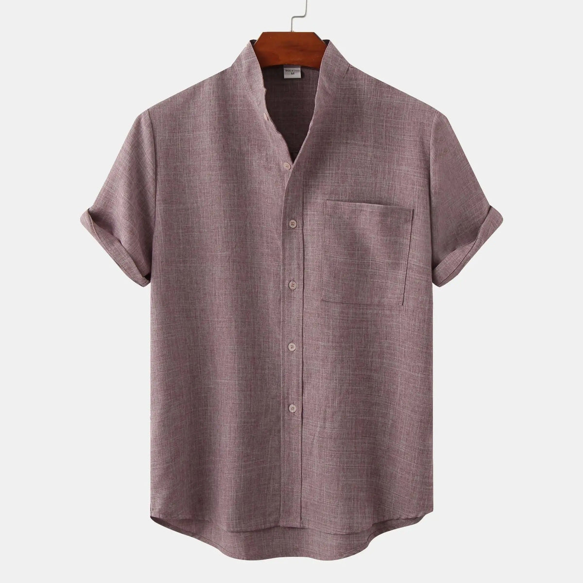 Chemise homme manches courtes d'été à boutons