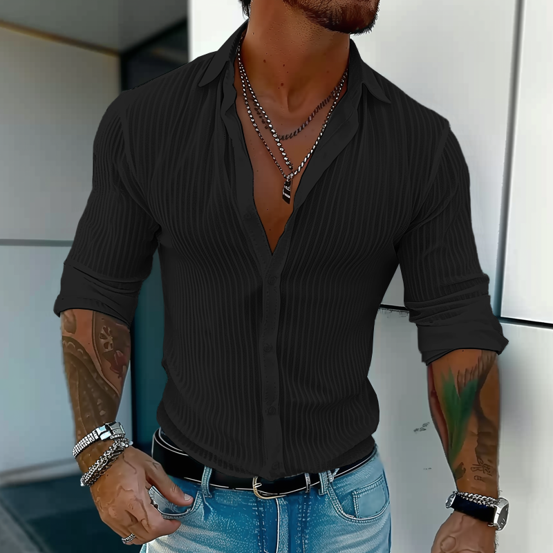 Chemise structurée slim fit pour homme