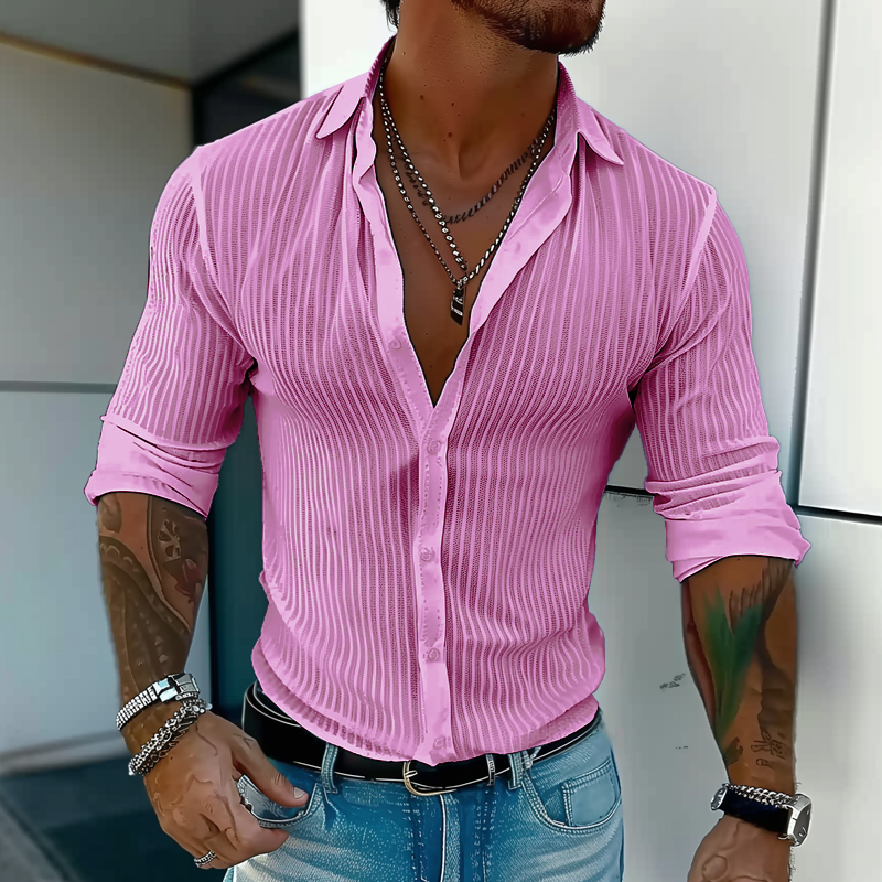 Chemise structurée slim fit pour homme