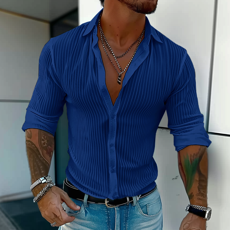 Chemise structurée slim fit pour homme