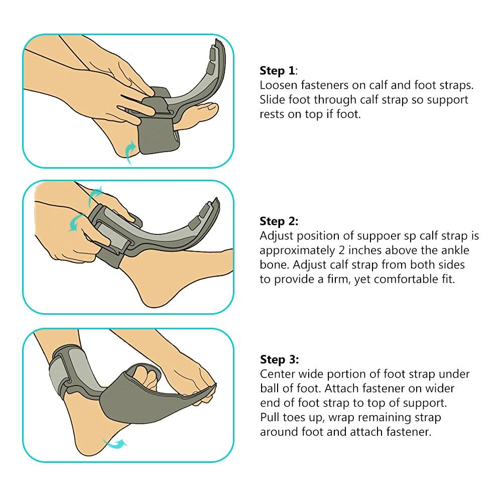 Chevillère de soutien pour la cheville et le pied – Réglable et légère