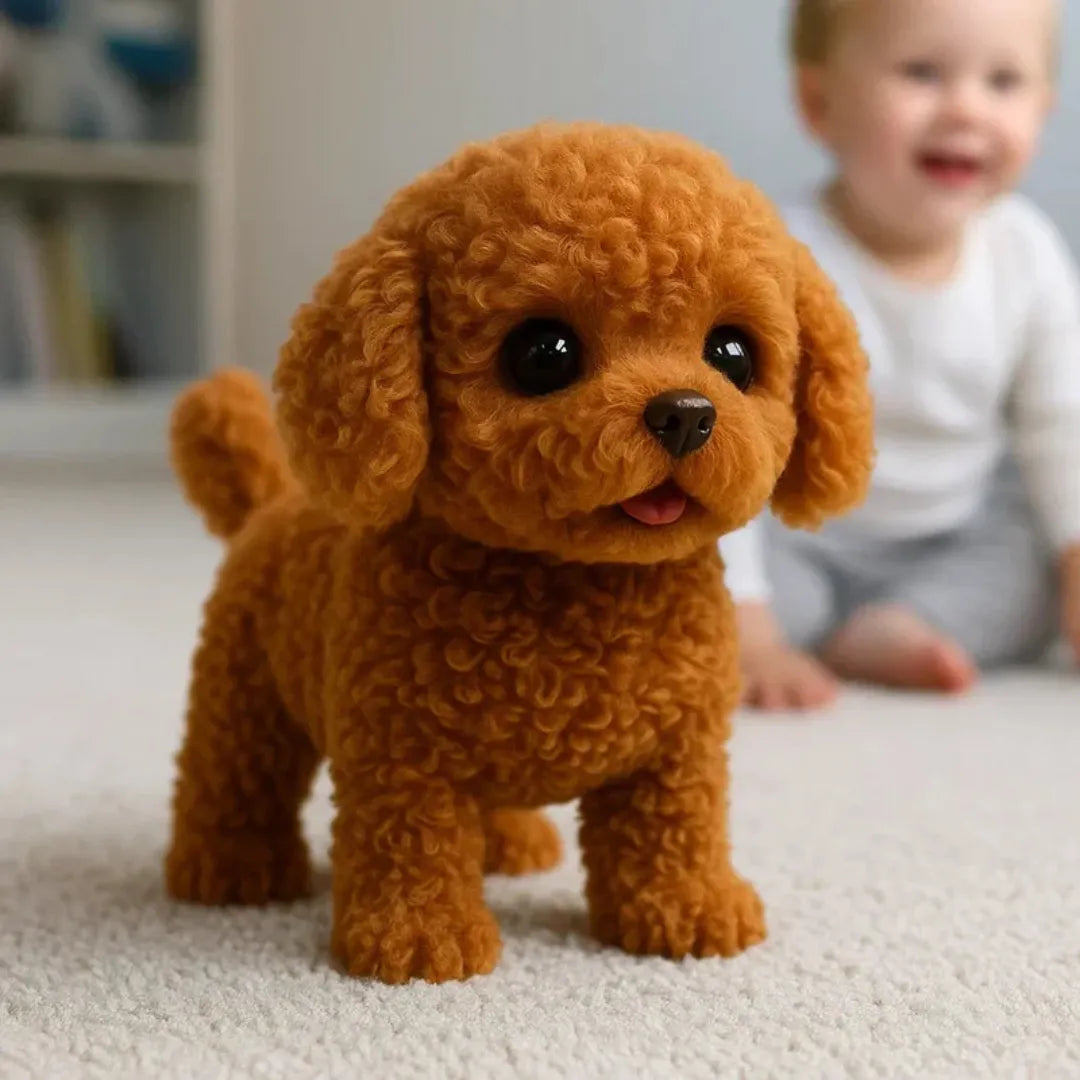 Chien en peluche interactif et réaliste - Peluche plus vraie que nature avec mouvement