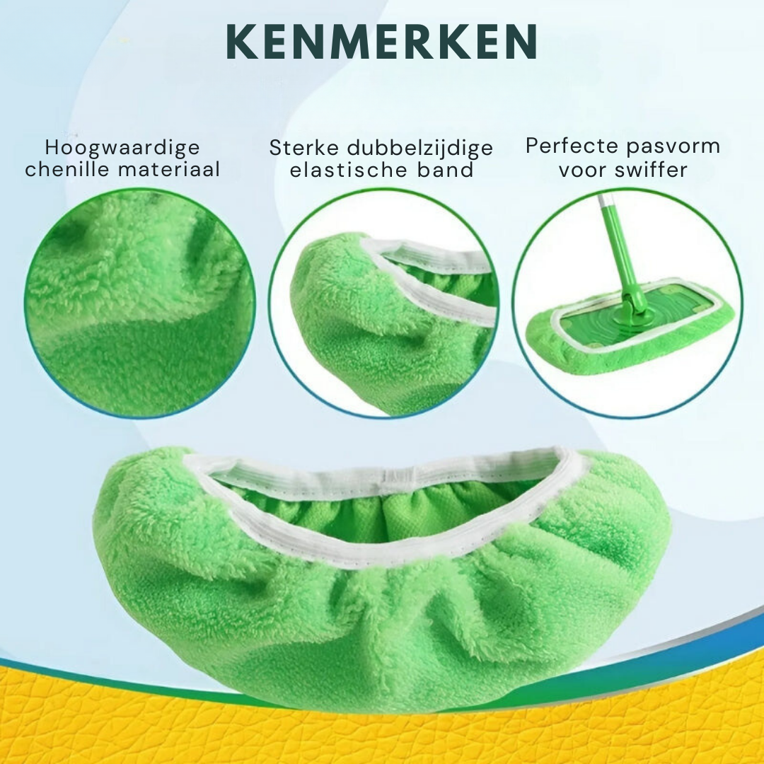 Chiffon de rechange réutilisable pour balai serpillère Swiffer