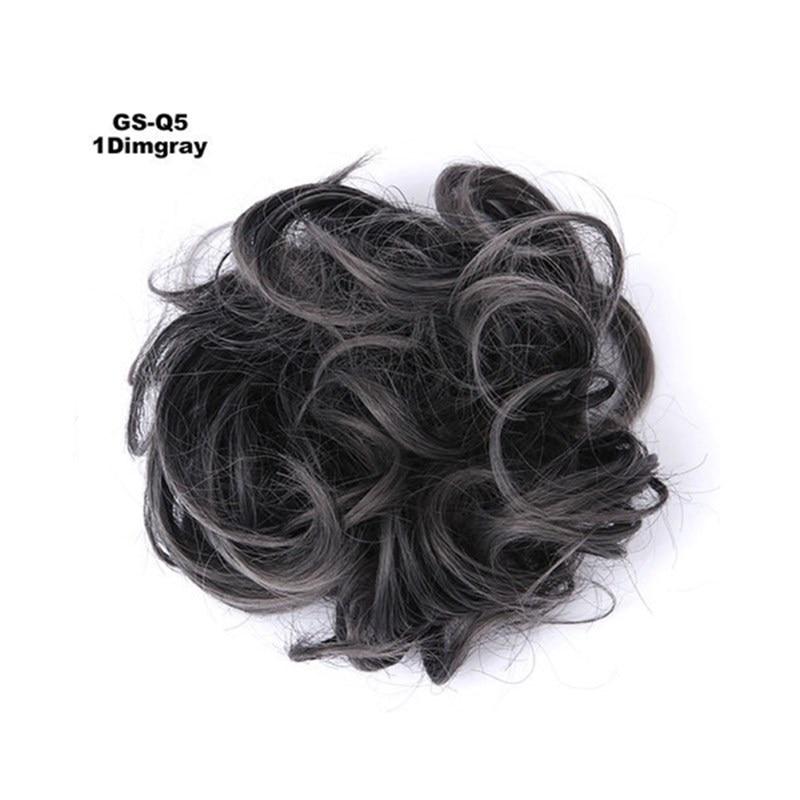 Chouchou postiche chignon flou