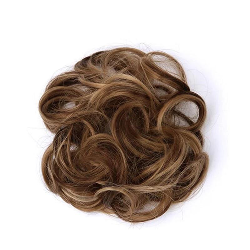 Chouchou postiche chignon flou