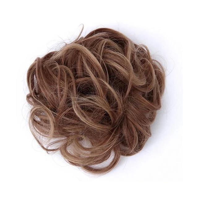 Chouchou postiche chignon flou