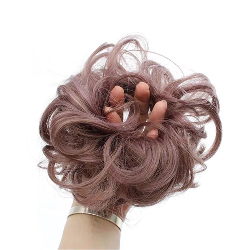 Chouchou postiche chignon flou