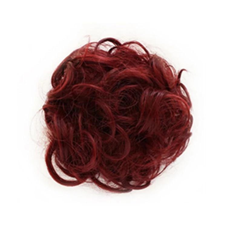 Chouchou postiche chignon flou