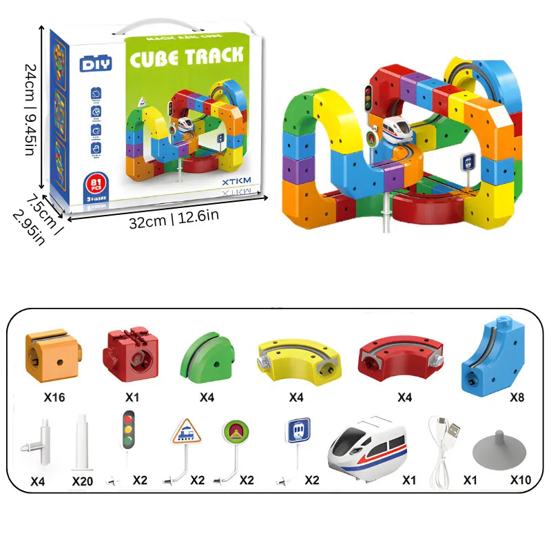 Circuit de train 3D éducatif