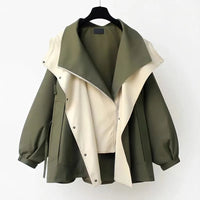 Clara - Veste réversible imperméable 3-en-1 pour femme, coupe-vent