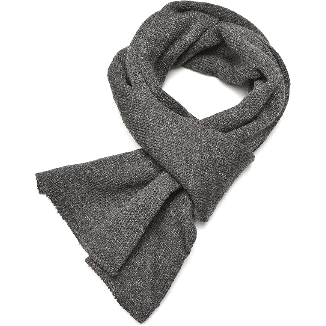 Classic Double Layer Knit Winter Scarf for Men - Xander