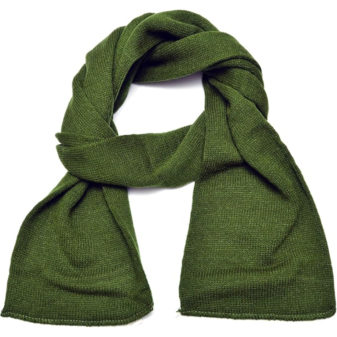 Classic Double Layer Knit Winter Scarf for Men - Xander
