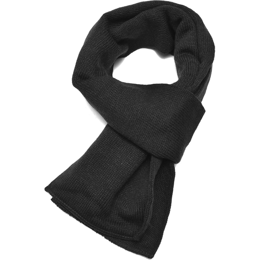 Classic Double Layer Knit Winter Scarf for Men - Xander