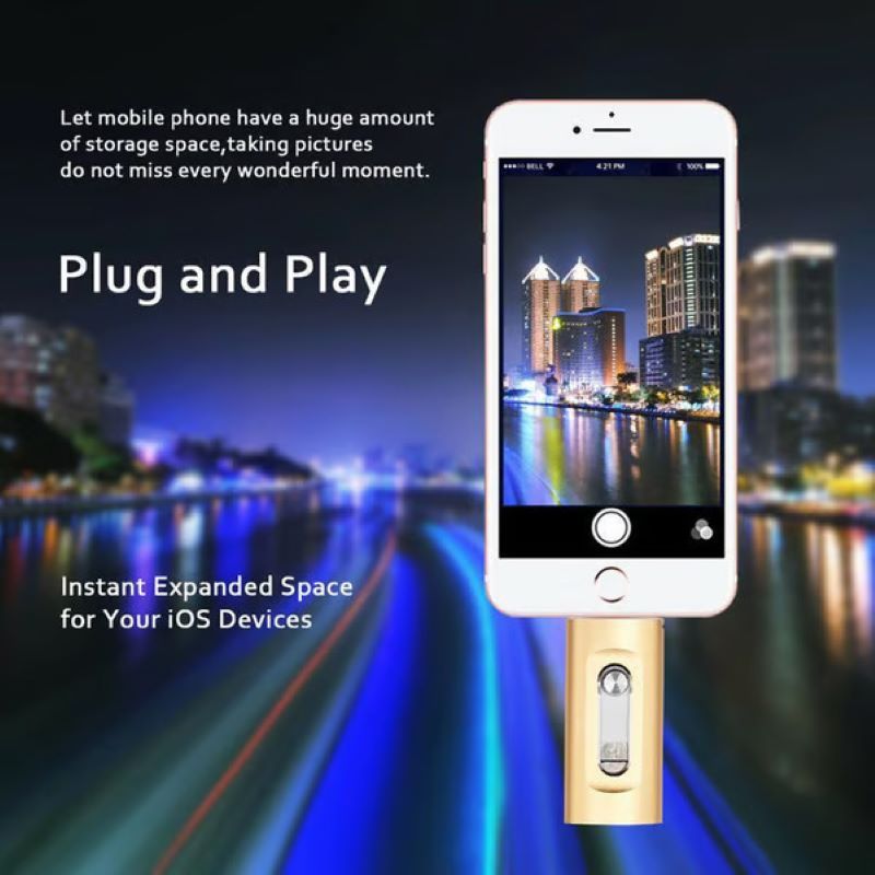 Clé USB grande capacité 3-en-1 pour téléphone portable et ordinateur