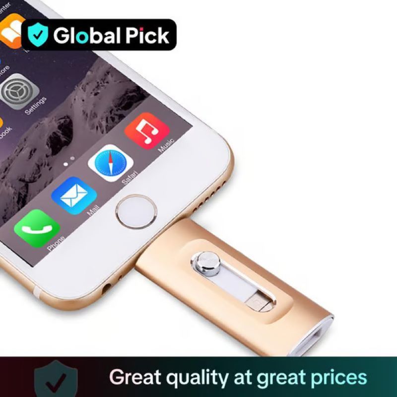 Clé USB grande capacité 3-en-1 pour téléphone portable et ordinateur