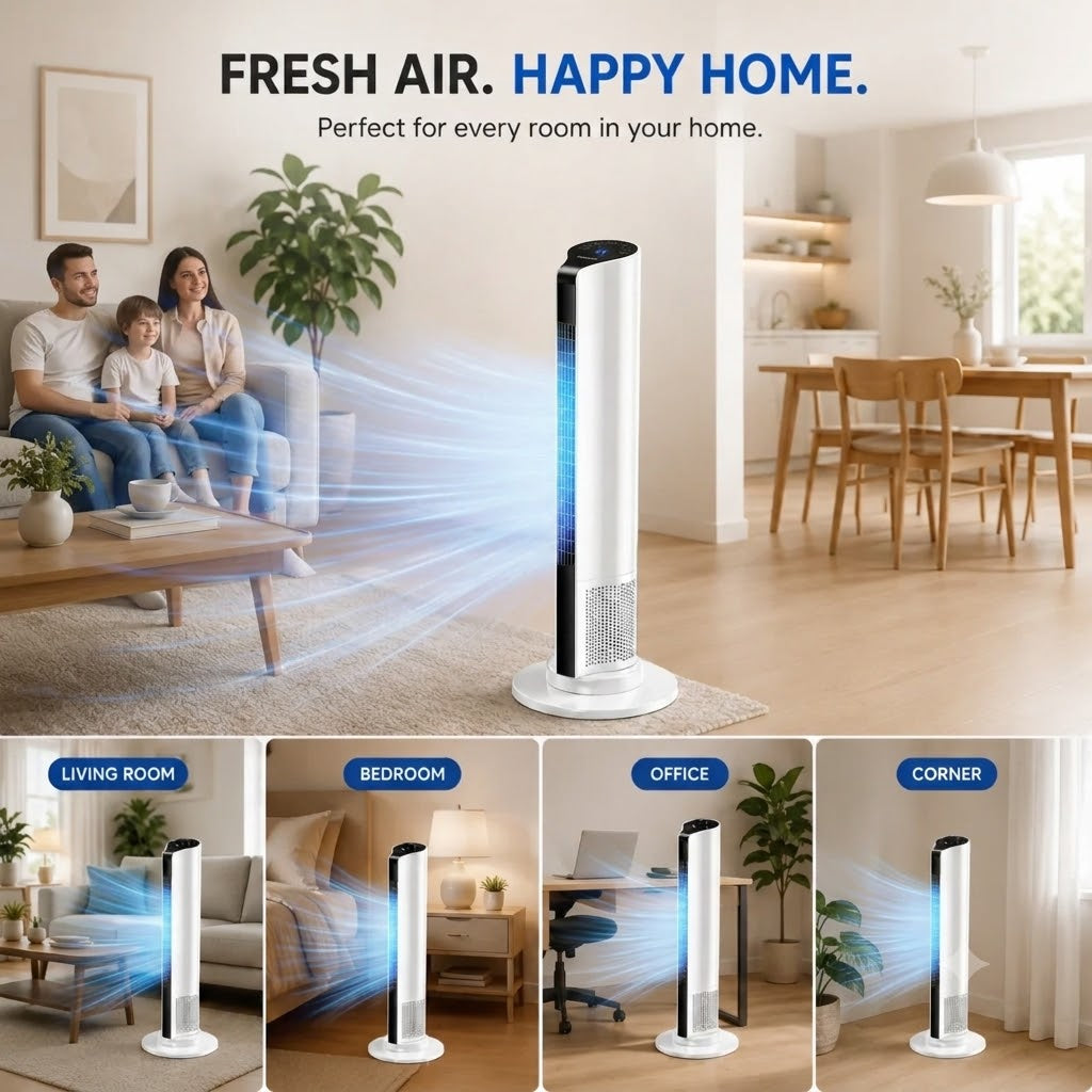 Climatiseur mobile sur colonne, rafraîchisseur d'air d'intérieur