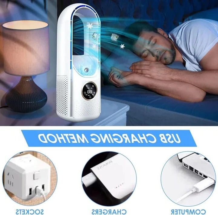 Climatiseur portable silencieux sans pales
