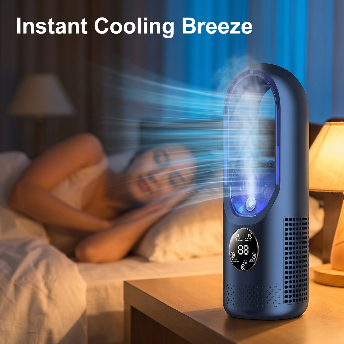 Climatiseur portable silencieux sans pales pour maison et bureau