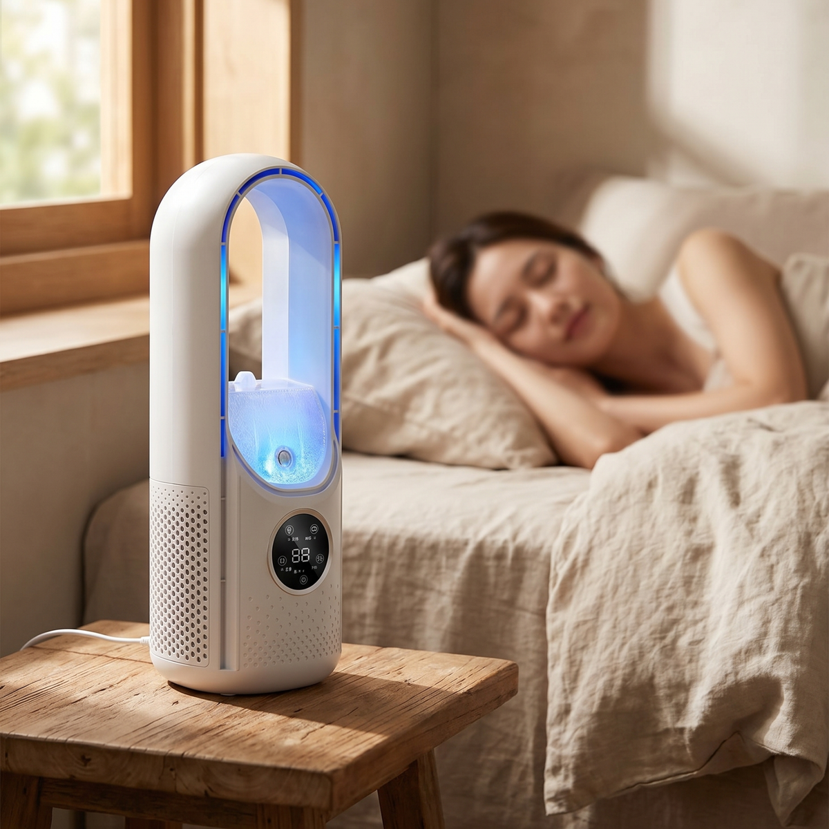 Climatiseur portable silencieux sans pales pour maison et bureau