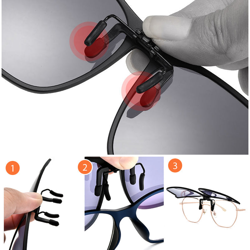 Clip solaire pour lunettes