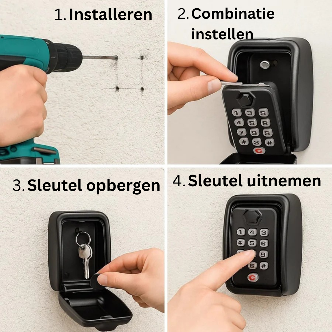 Coffre-fort à clés – Rangement sécurisé des clés avec serrure à combinaison